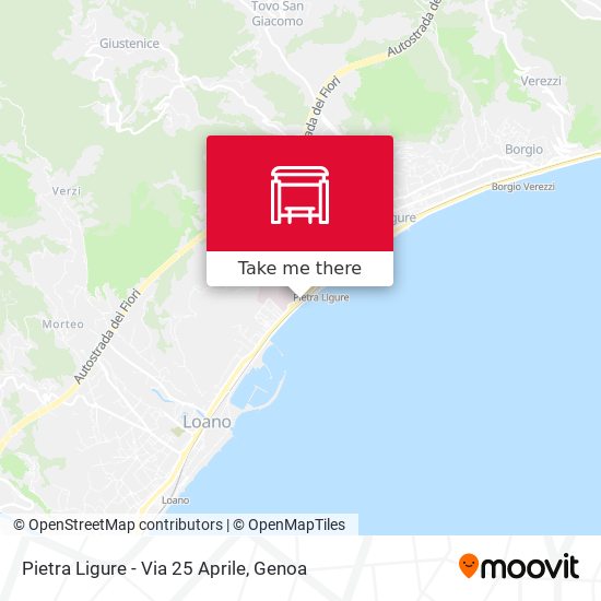 Pietra Ligure - Via 25 Aprile map