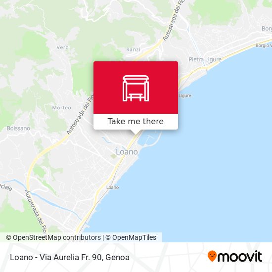 Loano - Via Aurelia Fr. 90 map