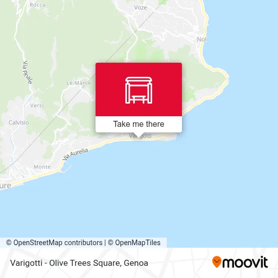 Varigotti - Olive Trees Square map