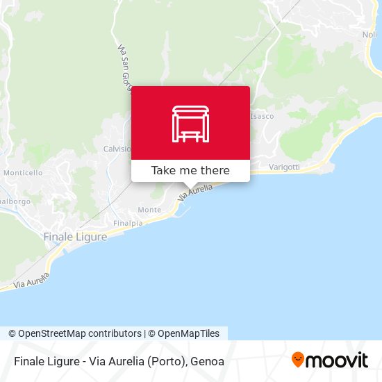 Finale Ligure - Via Aurelia (Porto) map