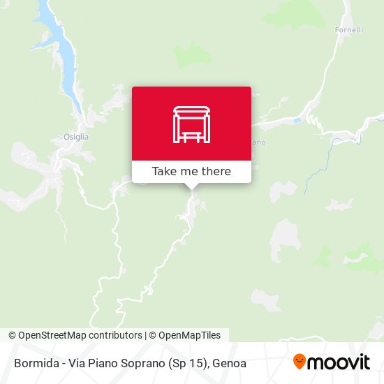 Bormida - Via Piano Soprano (Sp 15) map