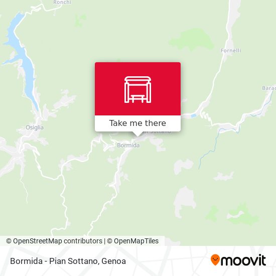 Bormida - Pian Sottano map