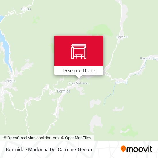 Bormida - Madonna Del Carmine map