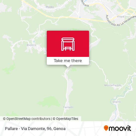 Pallare - Via Damonte, 96 map
