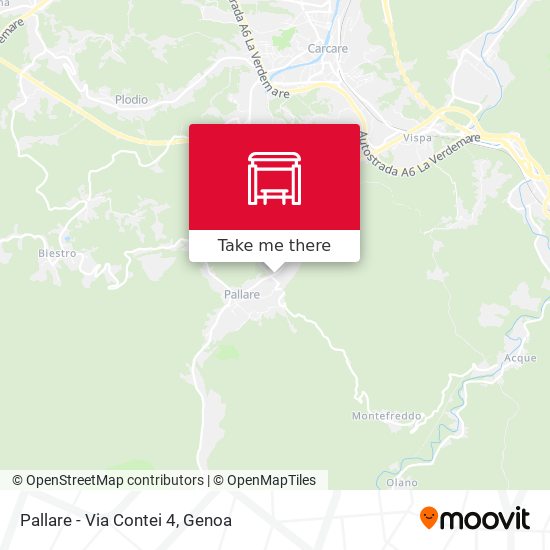 Pallare - Via Contei 4 map