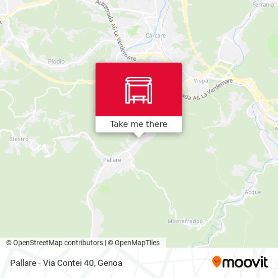 Pallare - Via Contei 40 map