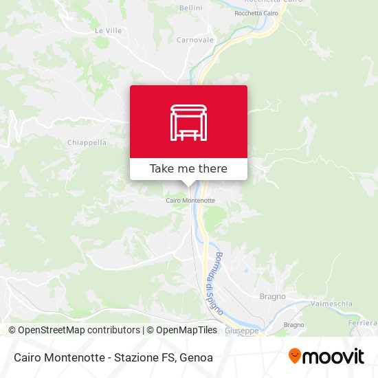 Cairo Montenotte - Stazione FS map