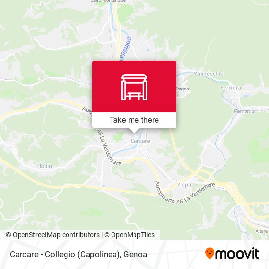 Carcare - Collegio (Capolinea) map