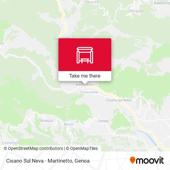 Cisano Sul Neva - Martinetto map