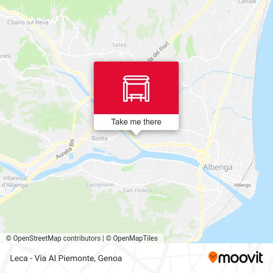 Leca - Piemonte Street map