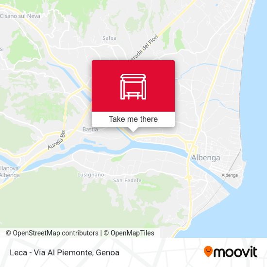 Leca - Via Al Piemonte map