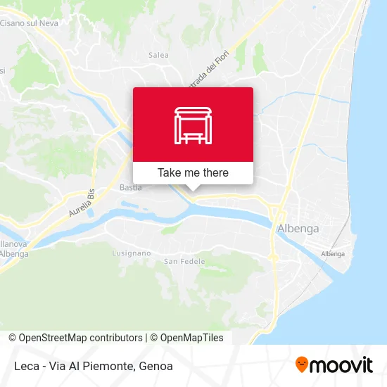 Leca - Piemonte Street map