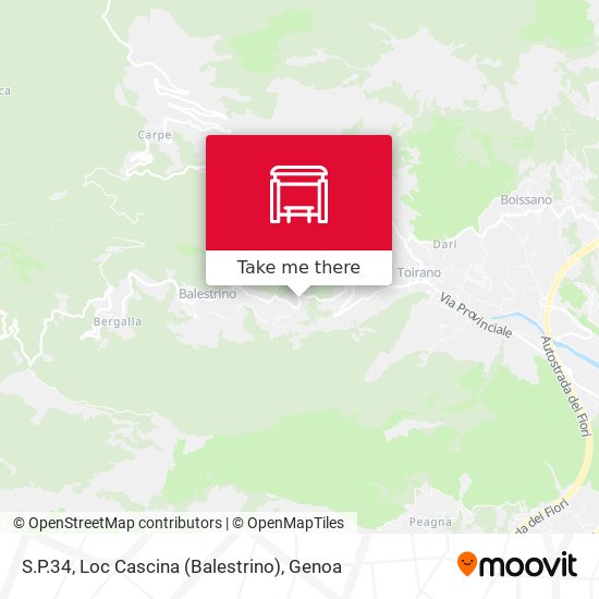 S.P.34, Loc Cascina (Balestrino) map