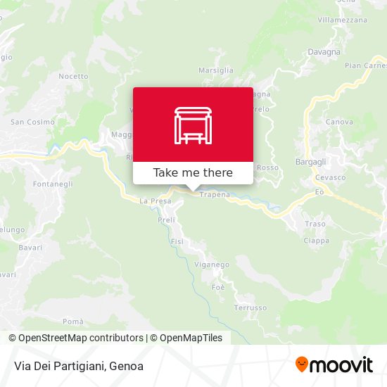 Via Dei Partigiani map