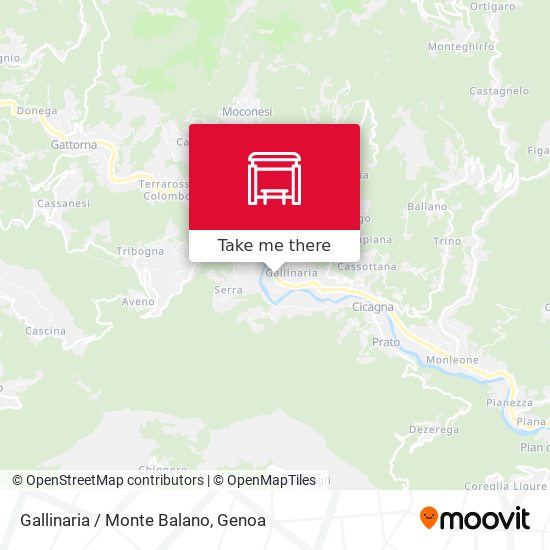 Gallinaria / Monte Balano map