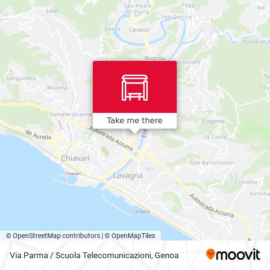 Via Parma / Scuola Telecomunicazioni map