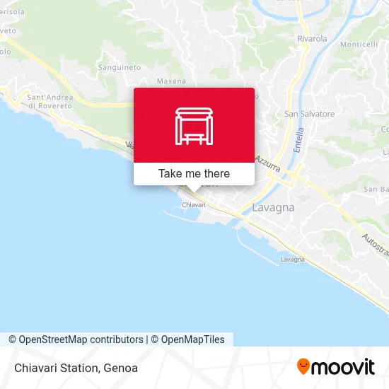 Chiavari Station map