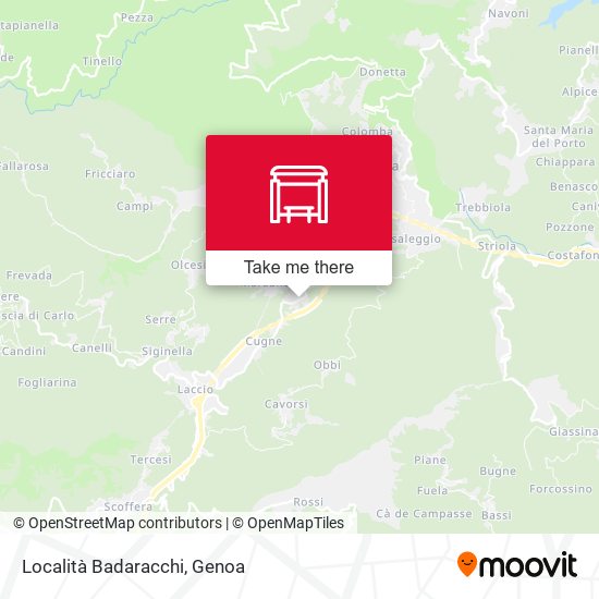 Località Badaracchi map