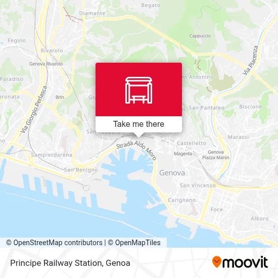 Principe Railway Station map