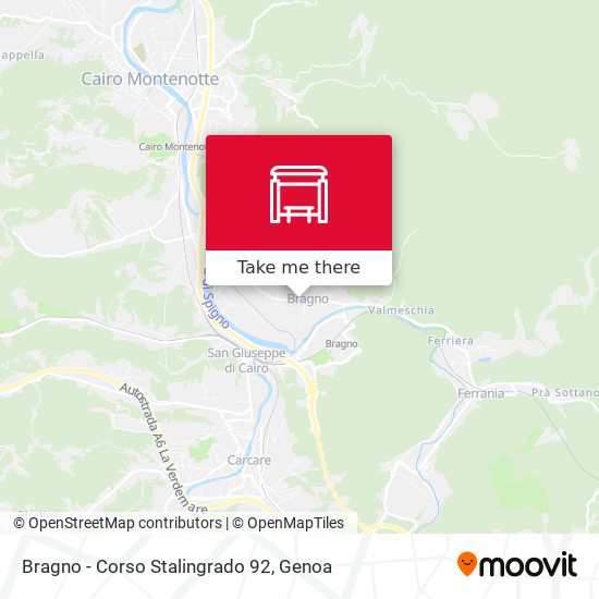 Bragno - Corso Stalingrado 92 map