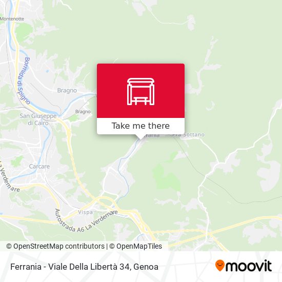 Ferrania - Viale Della Libertà 34 map