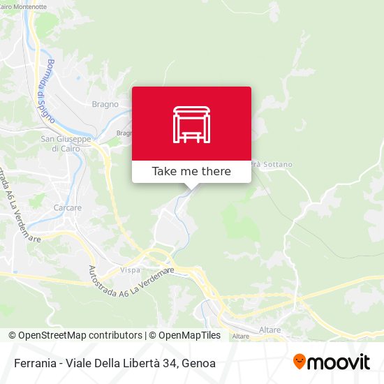 Ferrania - Viale Della Libertà 34 map