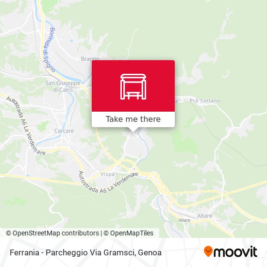 Ferrania - Parcheggio Via Gramsci map