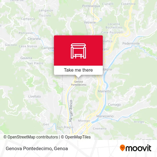 Genova Pontedecimo map