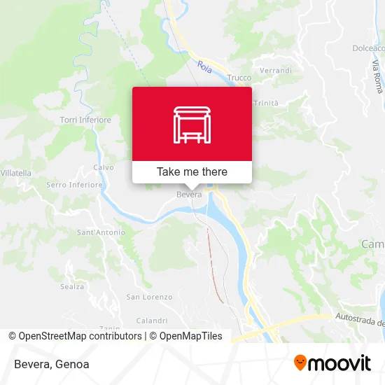 Bevera map