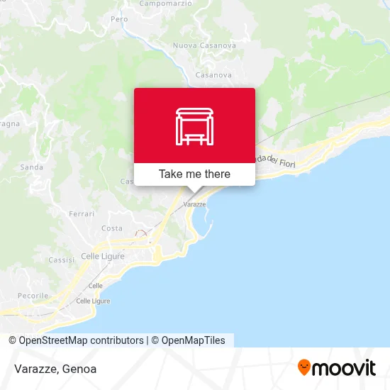 Varazze map