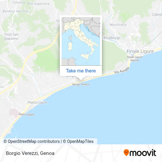 Borgio Verezzi map
