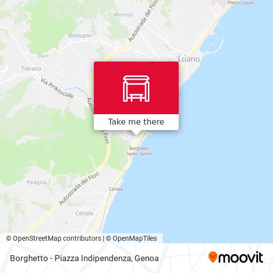 Borghetto - Piazza Indipendenza map