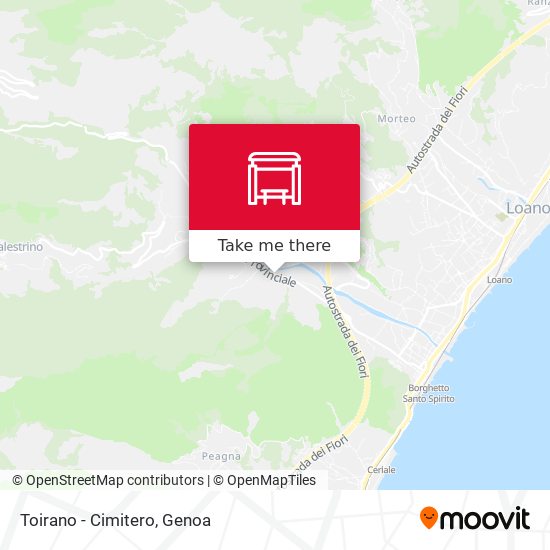 Toirano - Cimitero map