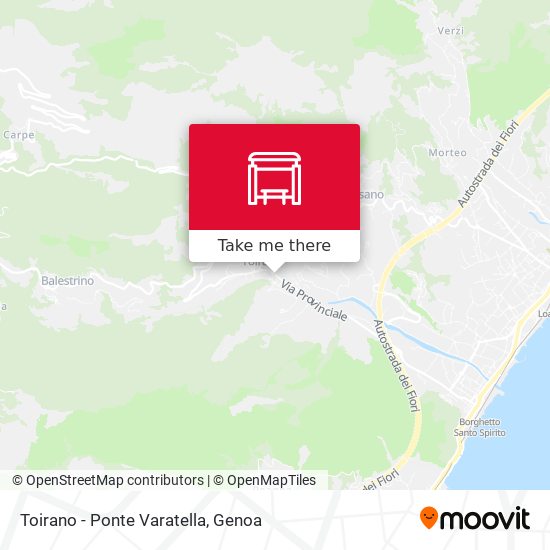 Toirano - Ponte Varatella map