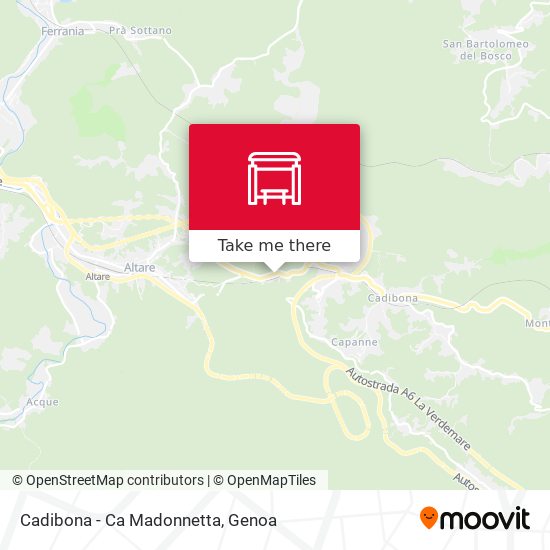 Cadibona - Ca Madonnetta map