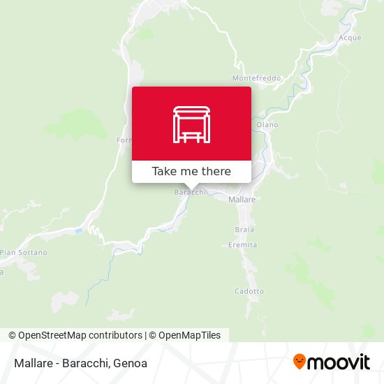 Mallare - Baracchi map