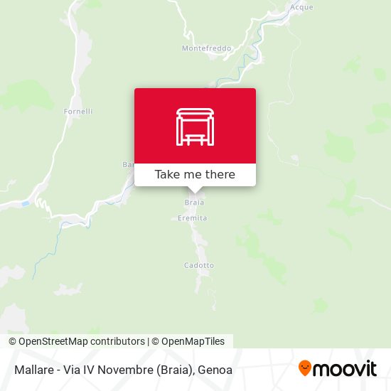 Mallare - Via IV Novembre (Braia) map