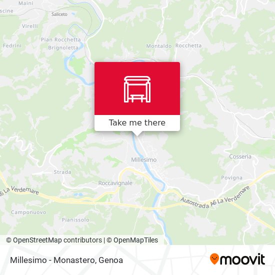 Millesimo - Monastero map