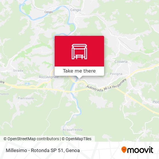 Millesimo - Rotonda SP 51 map
