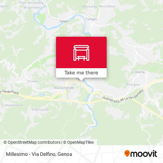 Millesimo - Via Delfino map