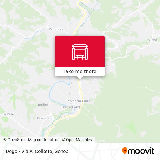 Dego - Via Al Colletto map