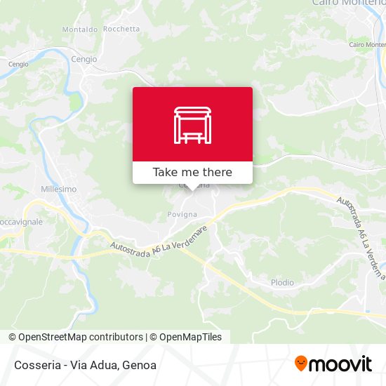 Cosseria - Via Adua map