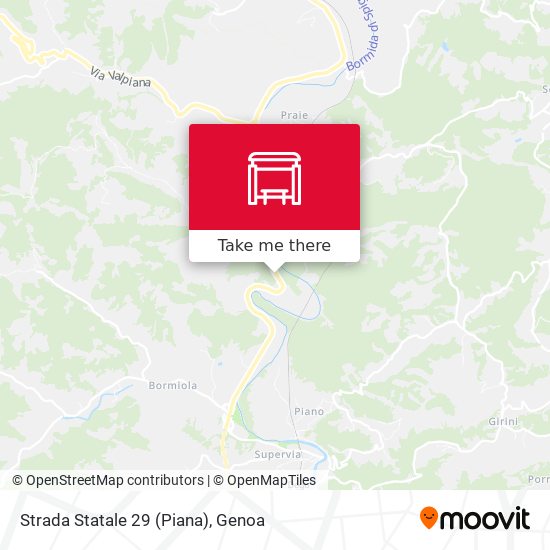 Strada Statale 29 (Piana) map