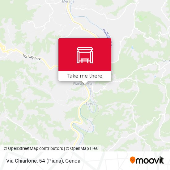 Via Chiarlone, 54 (Piana) map