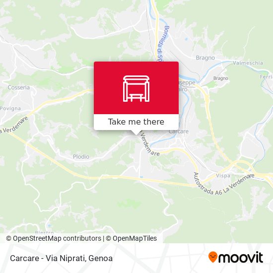 Carcare - Via Niprati map