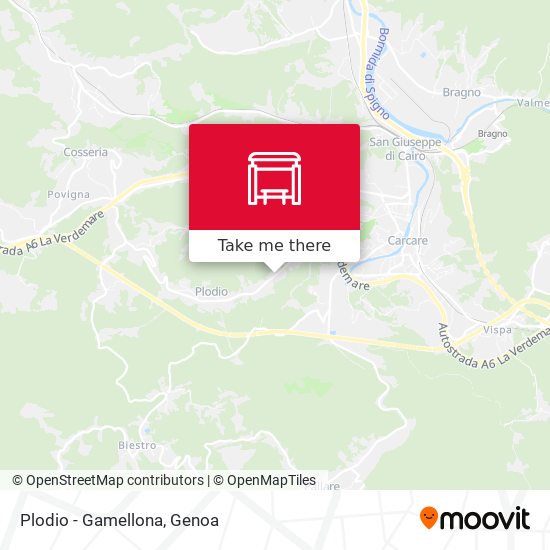 Plodio - Gamellona map