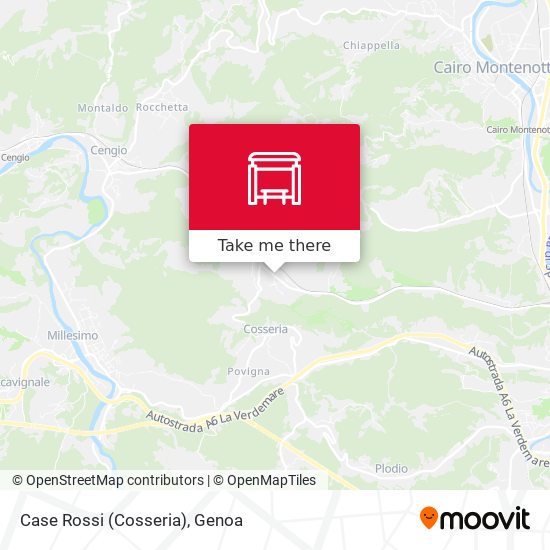 Case Rossi (Cosseria) map