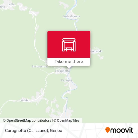 Caragnetta (Calizzano) map