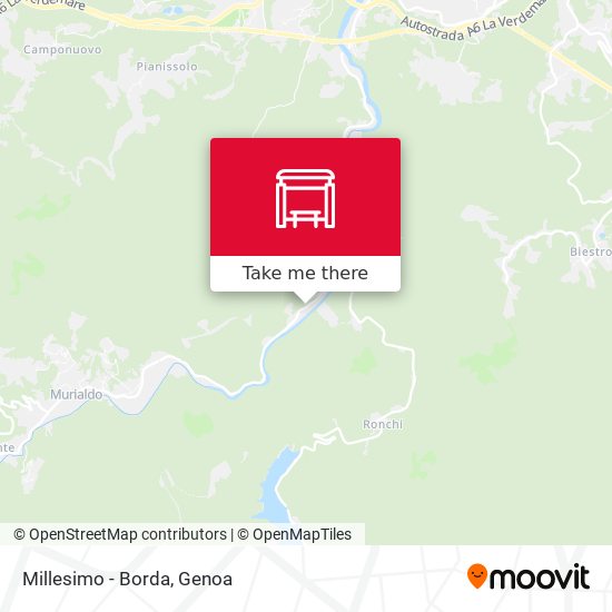 Millesimo - Borda map