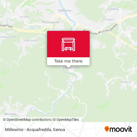 Millesimo - Acquafredda map